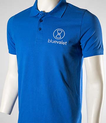 Broderie de vêtements personnalisés pour la société Blue Valet par tunetoo.com